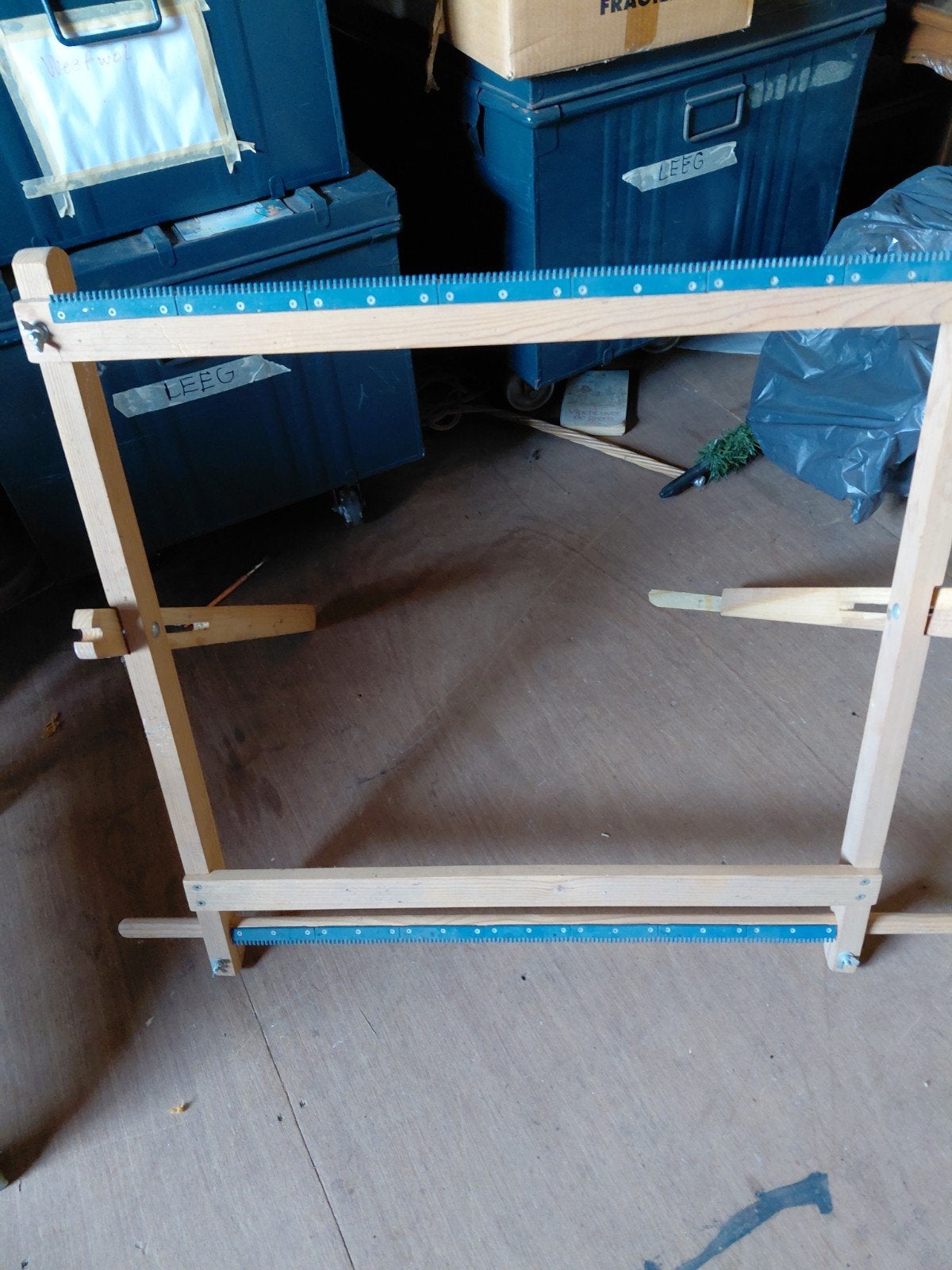 Stevig  houten gobelin of tapestry weefraam van 70 x 70 cm, Ophalen, Zo goed als nieuw