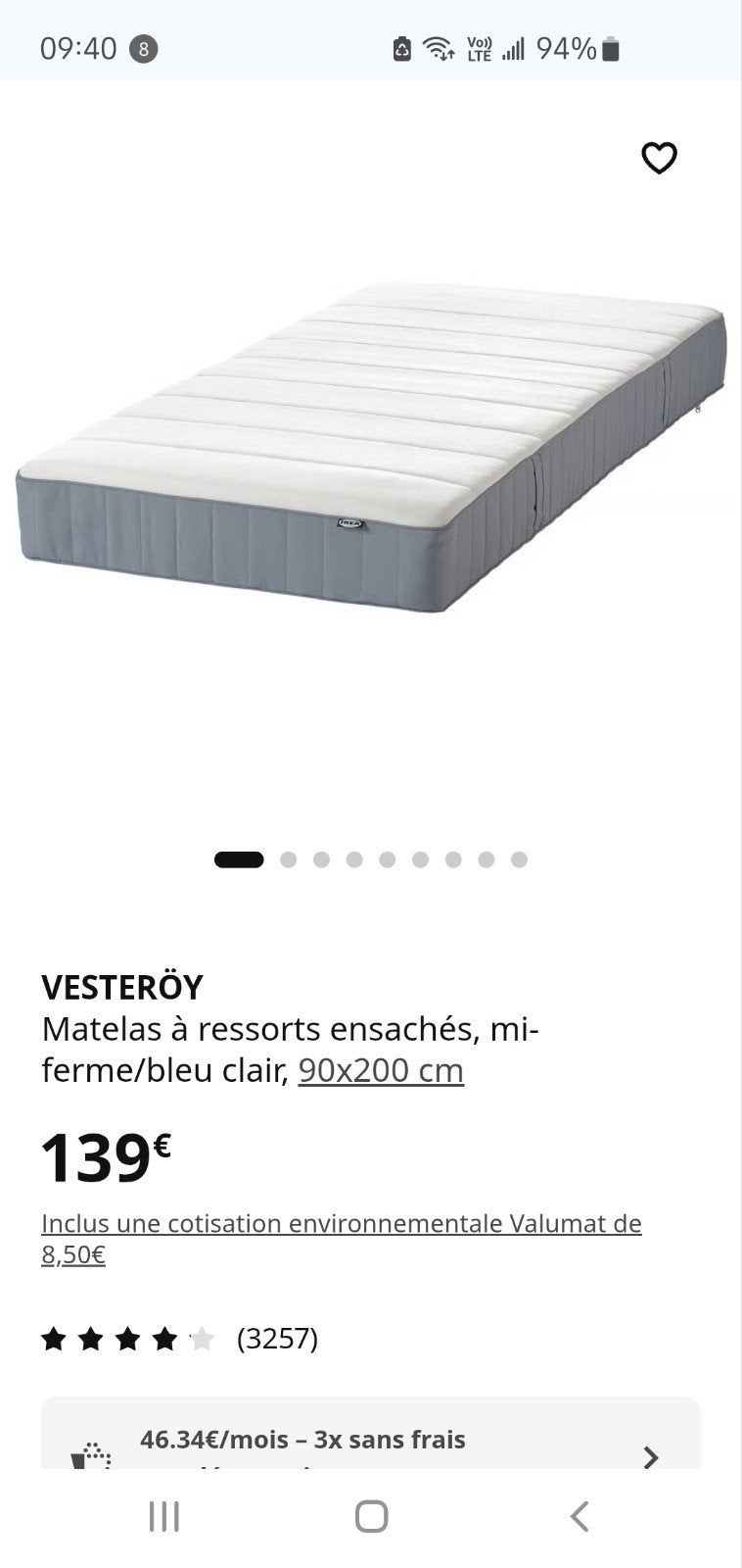 matelas neuf, Neuf, 90 cm, Matelas, Une personne