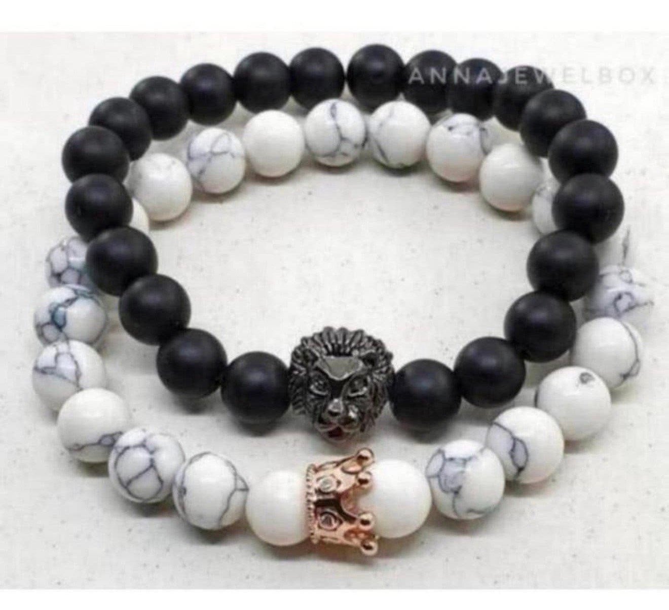 Set de bracelets spécial Queen Lion Queen Lion king queen », Enlèvement ou Envoi, Neuf, Avec bracelets à breloques ou perles
