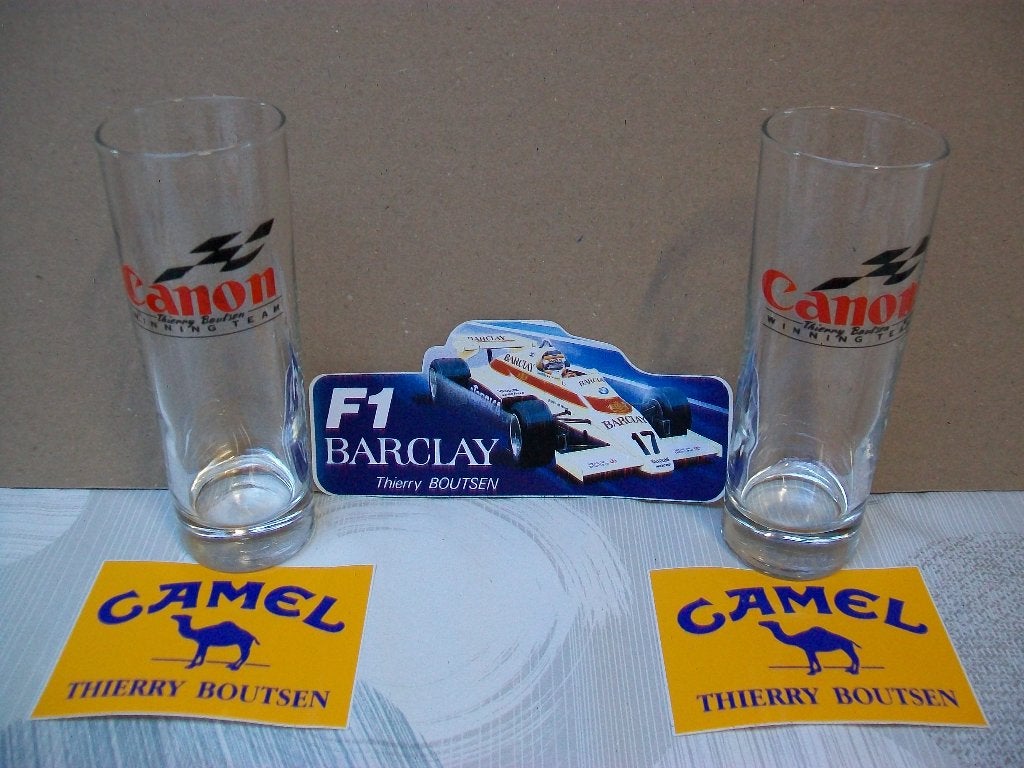 Thierry Boutsen F1 - Barclay - Camel - Canon - Circuit, Verzamelen, Ophalen of Verzenden, Zo goed als nieuw, Formule 1