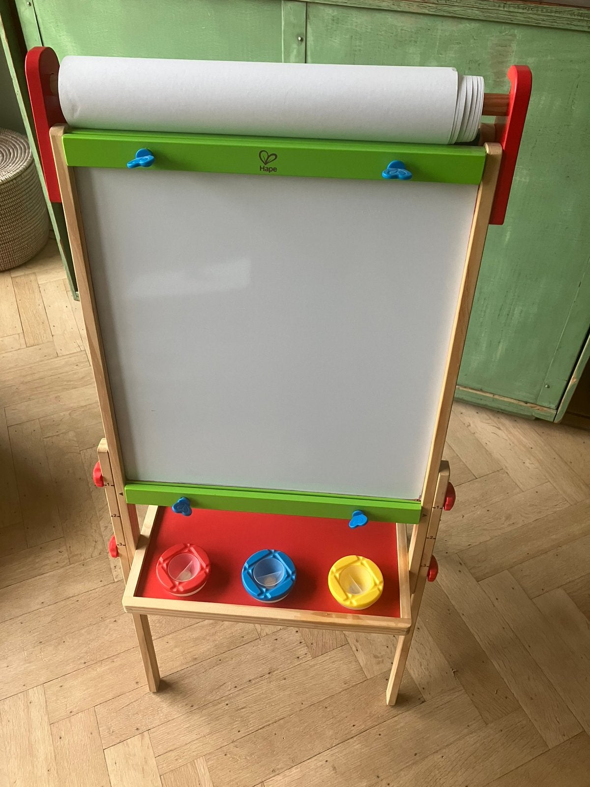 Hape kinderezel tweezijdig, Enlèvement, Mobile, Comme neuf, Tableau noir