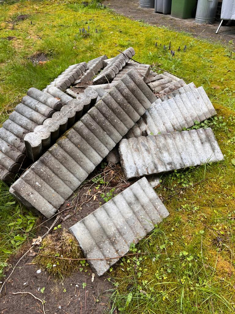 +10m Boordstenen 25cm te geef, Doe-het-zelf en Bouw, Metselstenen, Ophalen, Gebruikt, Beton