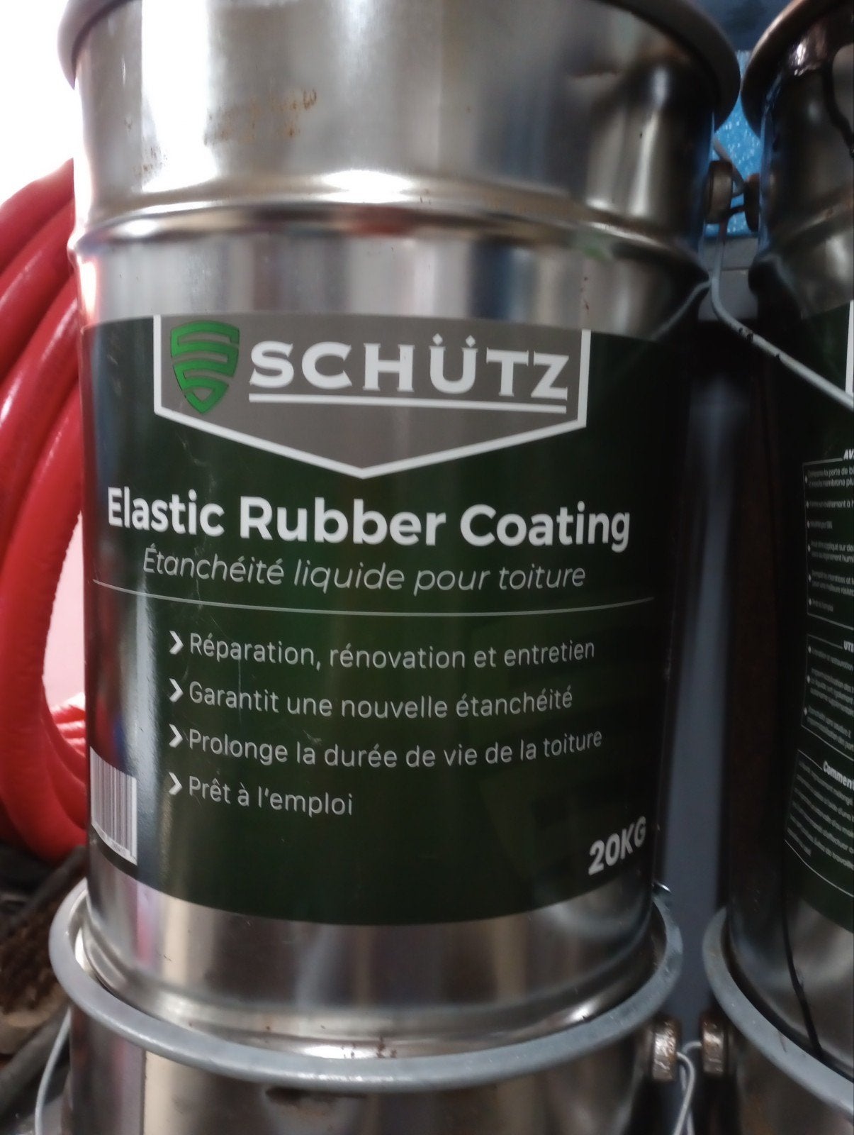 elastic rubber coating, Doe-het-zelf en Bouw, 20 liter of meer, Ophalen, Nieuw, Zwart