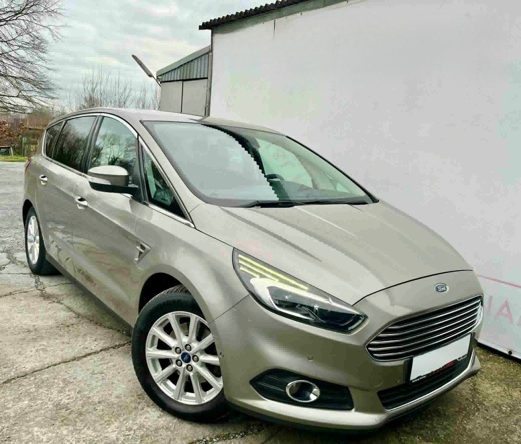 Ford S-max 2.0 Tdci, Auto's, Monovolume, Bruin, Leder, 5 deurs
