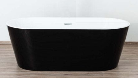 Vrijstaand bad zwart/wit 170x80cm, Ophalen, Nieuw, Bad