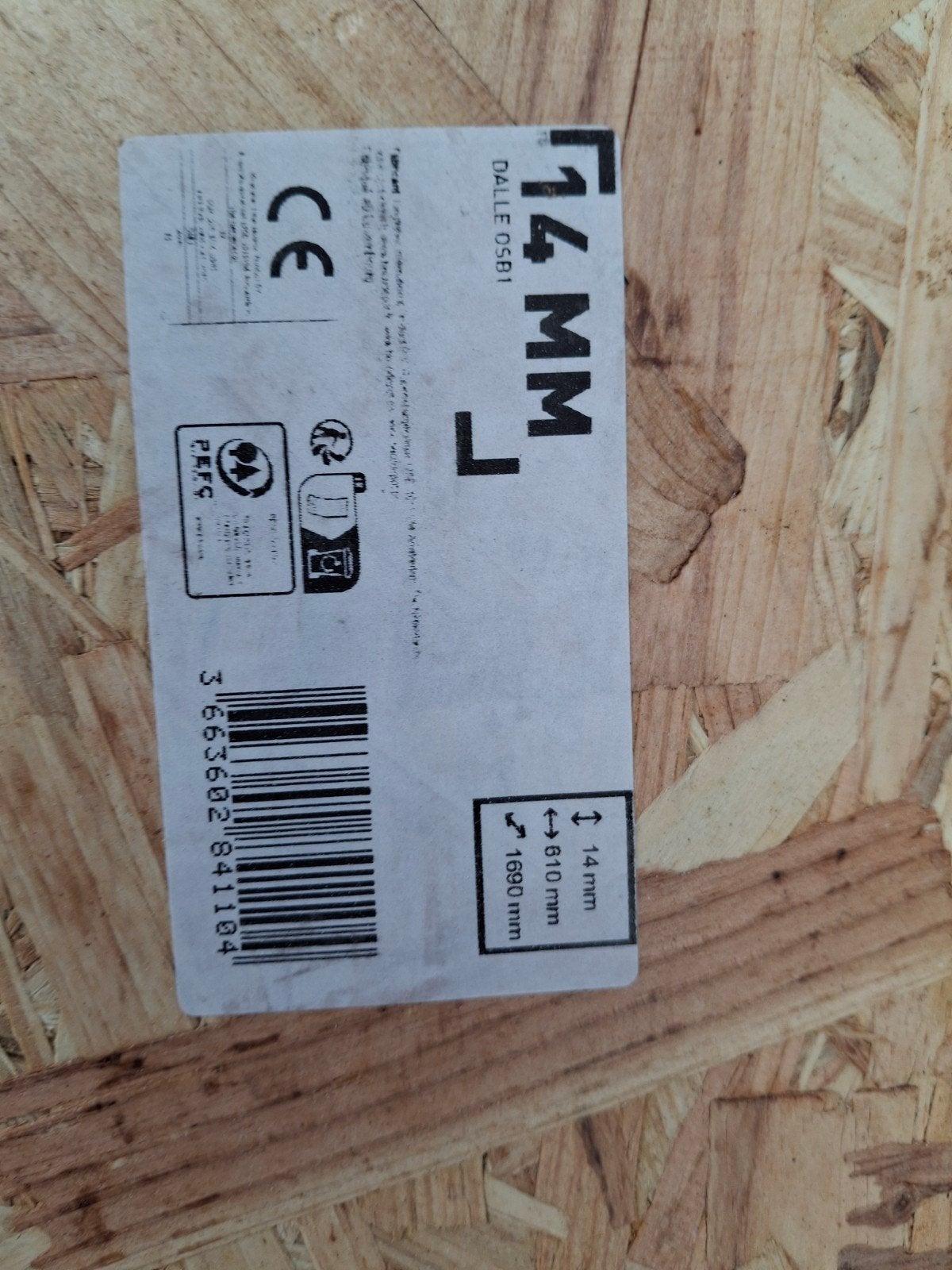 Osb plaat 14 mm - 5 euro/ stuk, Bricolage & Construction, Plaques & Panneaux, Enlèvement