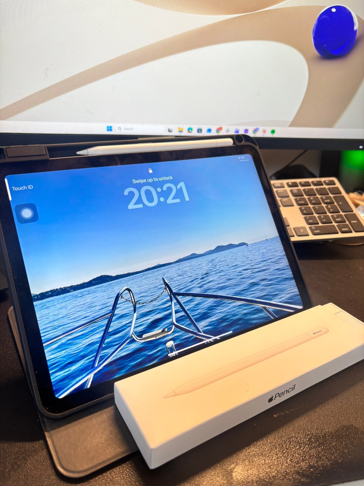 Ipad Air 4th gen + apple pencil, Computers en Software, Apple iPads, Zwart, Apple iPad Air, Ophalen of Verzenden, Zo goed als nieuw