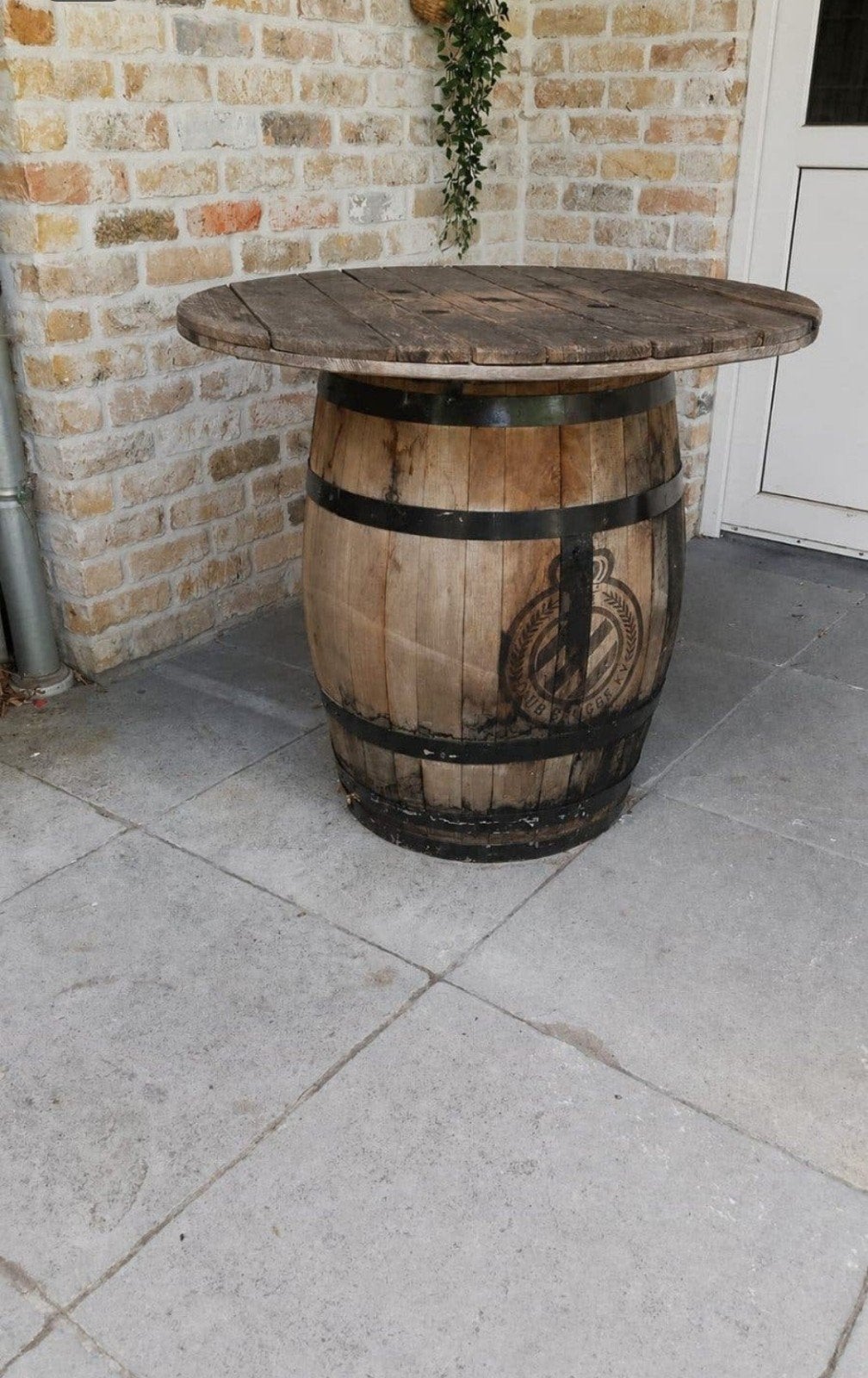 wijn ton met logo club brugge, Tuin en Terras, Regentonnen, Ophalen
