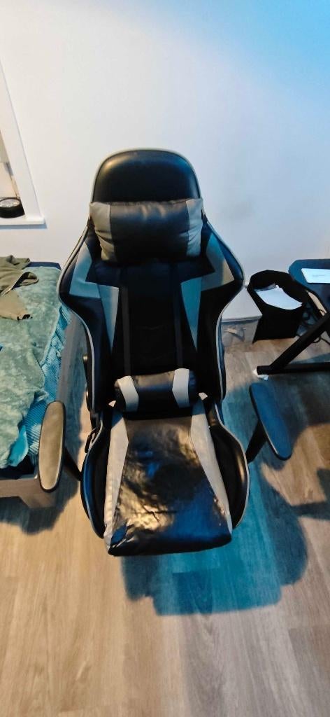 gaming stoel, Maison & Meubles, Chaises de bureau, Gris, Chaise de bureau de gaming, Enlèvement, Utilisé