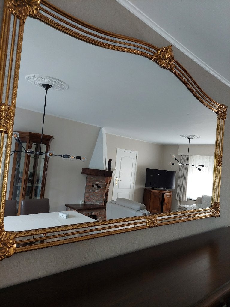 Grote klassieke spiegel, Huis en Inrichting, Ophalen, 100 tot 150 cm, 125 cm of meer, Zo goed als nieuw