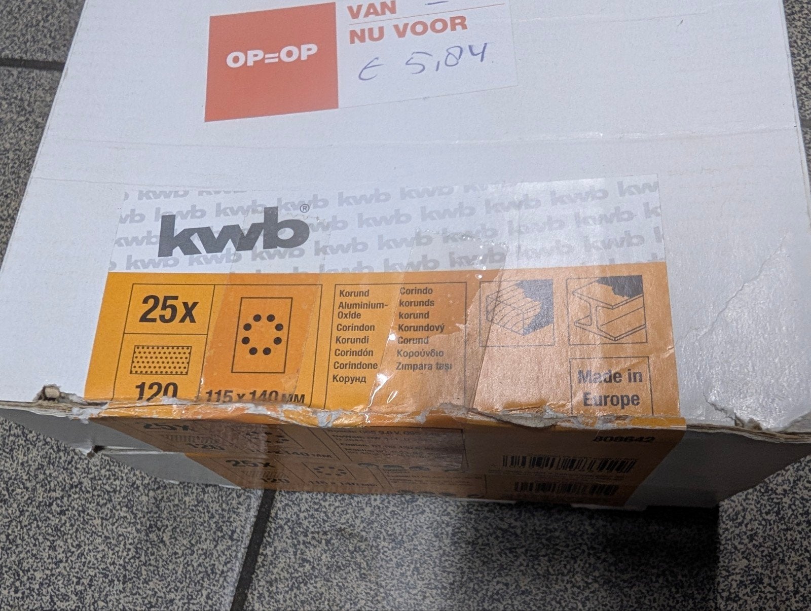 KWB Premium schuurvellen 115x140 mm K120 – 2 nieuwe dozen, Doe-het-zelf en Bouw, Ophalen of Verzenden, Nieuw