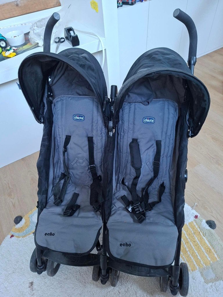 Chicco Echo Twin duobuggy zij-aan-zij, Kinderen en Baby's, Ophalen, Gebruikt, Overige merken