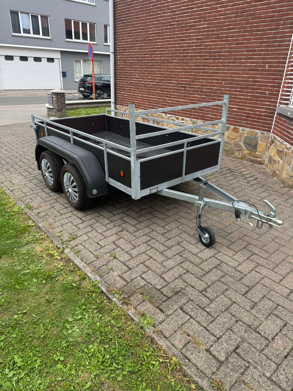 Aanhangwagen dubbelas als nieuw, Enlèvement, Comme neuf