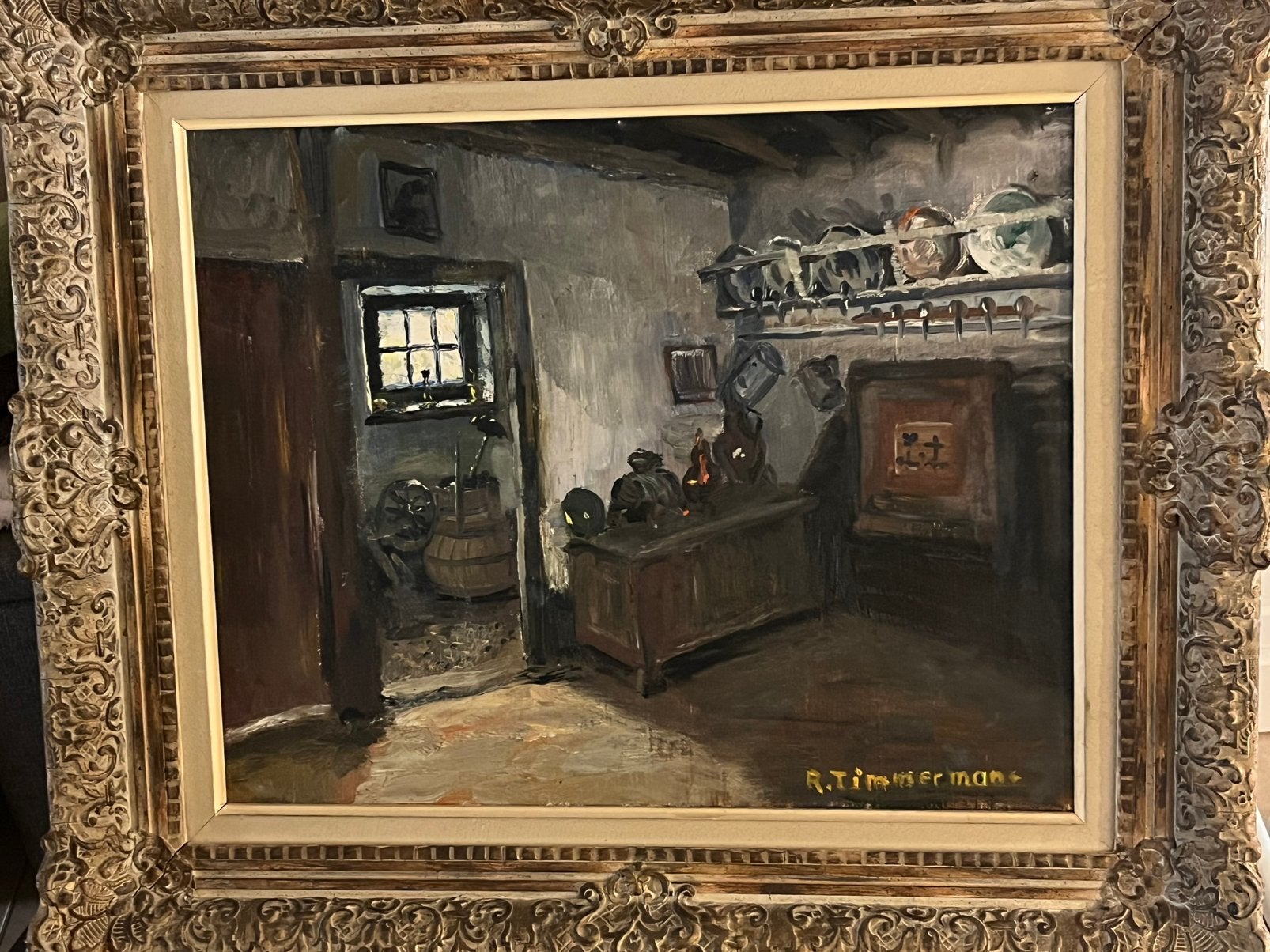 Mooie aardse tinten. H Timmermans, Ophalen, Klassiek, Doek