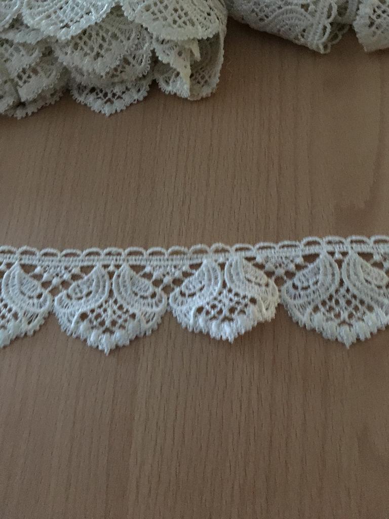 4 coupons kant van 4 cm breed - perfecte staat, Ophalen of Verzenden, Zo goed als nieuw, Kant
