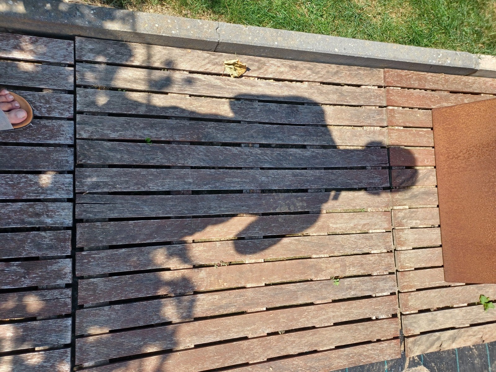 Carreaux en bois Bankirai 100x100, Enlèvement