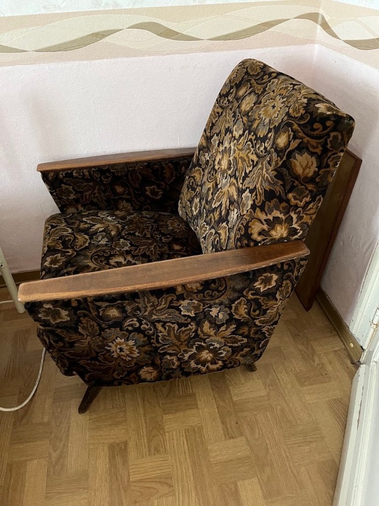 zetel, Huis en Inrichting, Fauteuils, Ophalen, Gebruikt, Minder dan 75 cm, Retro
