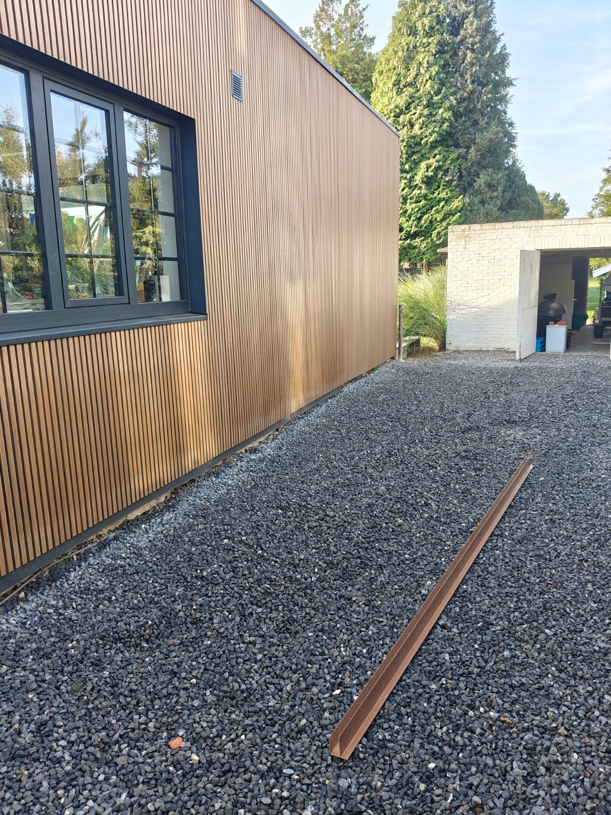 Profilés FIBERDECK WEO - Teck - 65 x 80 mm - 3,6 m, Jardin & Terrasse, Enlèvement, Neuf, 3 à 6 mètres