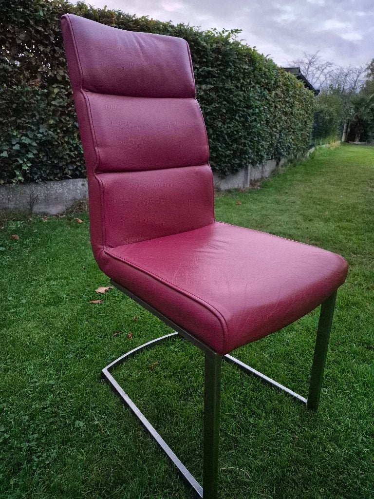 Eetkamerstoelen, Huis en Inrichting, Ophalen, Gebruikt, Leer, Vier