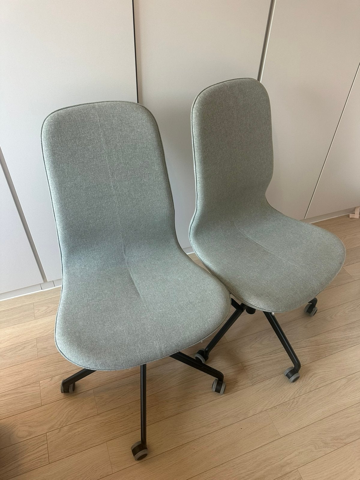 Bureaustoel ikea LÅNGFJÄLL, Maison & Meubles, Enlèvement, Comme neuf, Bleu, Chaise de bureau