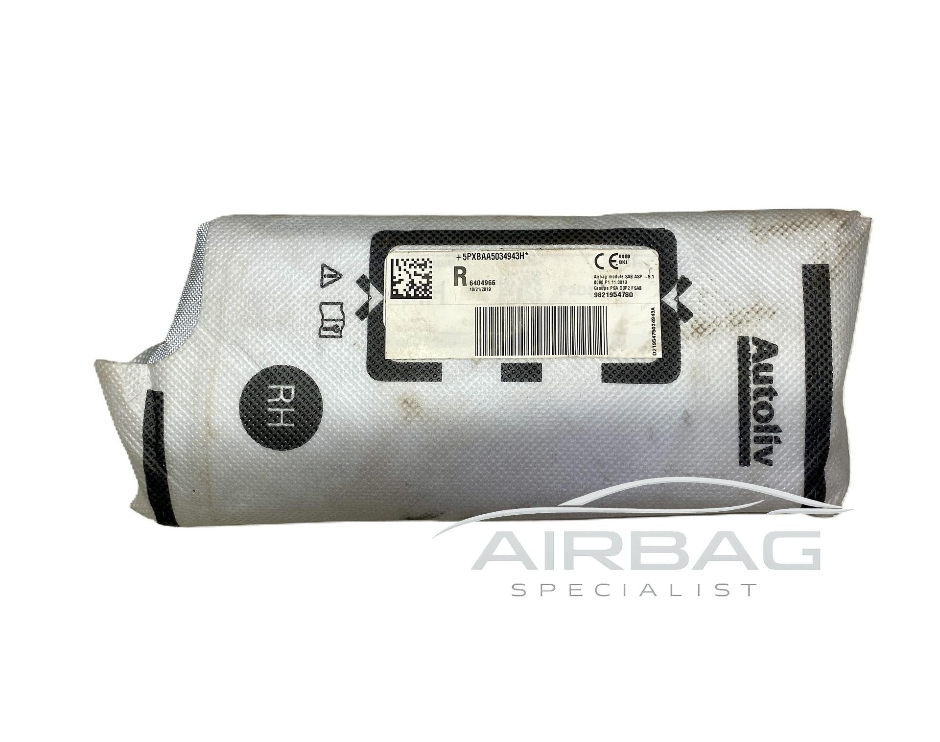 Peugeot 208/2008 2020+ stoel airbag rechts 9821954780, Gebruikt, -, -, Ophalen of Verzenden