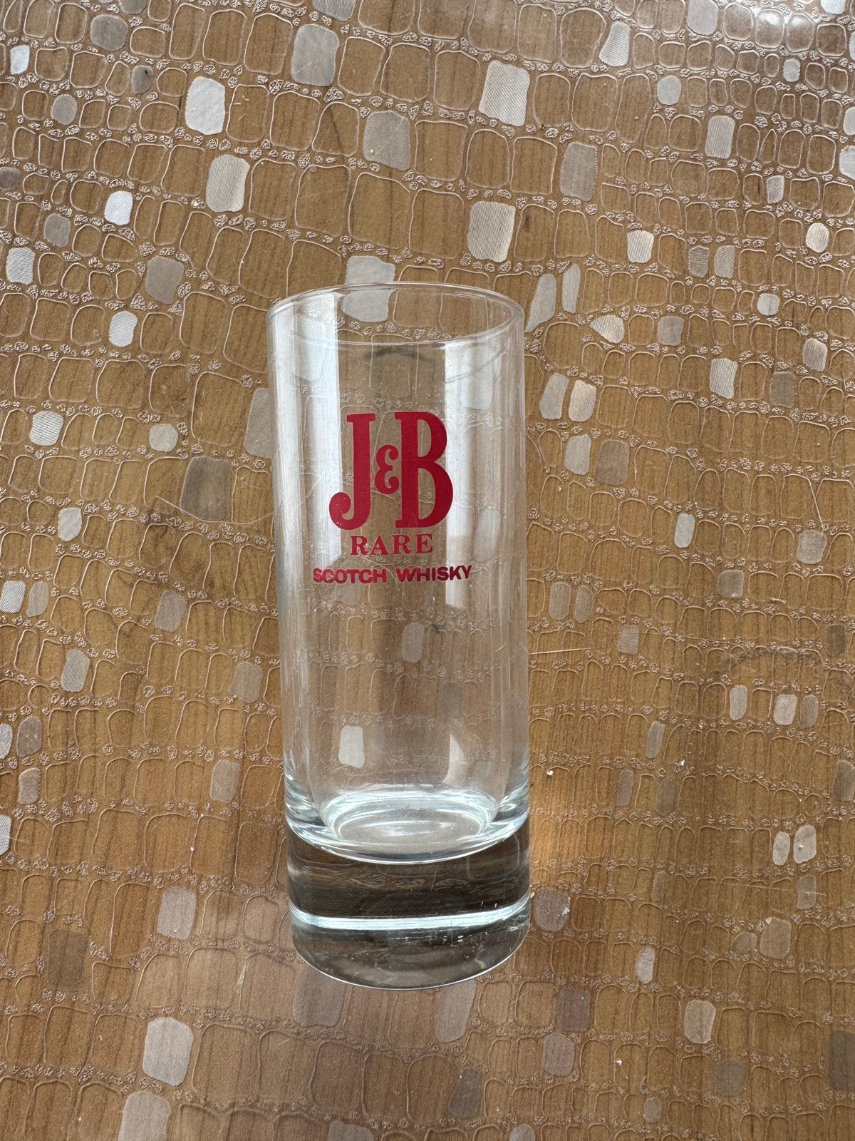 J&B whiskyglas, Ophalen, Nieuw
