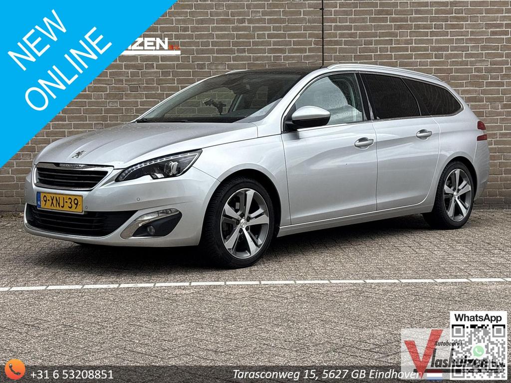 Peugeot 308 SW 1.2 e-THP Première | Pano | Leder, Auto's, Peugeot, 115 g/km, Zilver of Grijs, Overige kleuren, Bedrijf