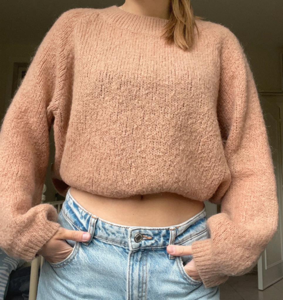lichtbruine leuke trui, Kleding | Dames, Truien en Vesten, Verzenden, Zo goed als nieuw, Maat 36 (S)