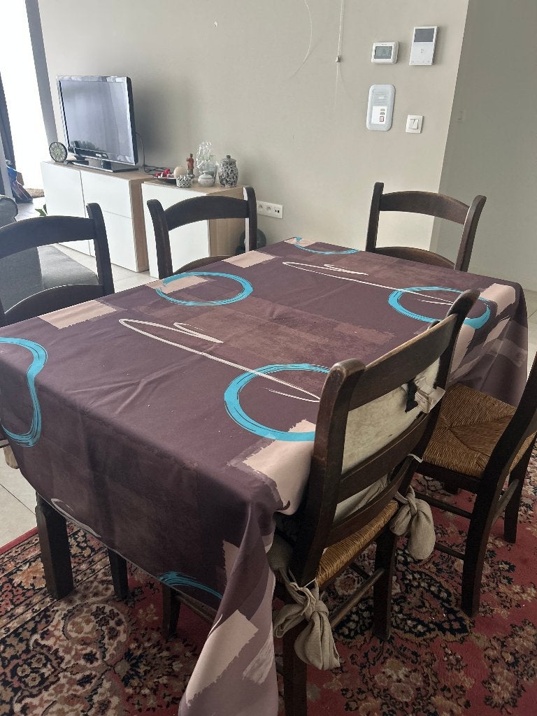 eetkamertafel en 6 stoelen, Maison & Meubles, Chaises, Brun, Enlèvement, Bois, Cinq, Six Chaises ou plus