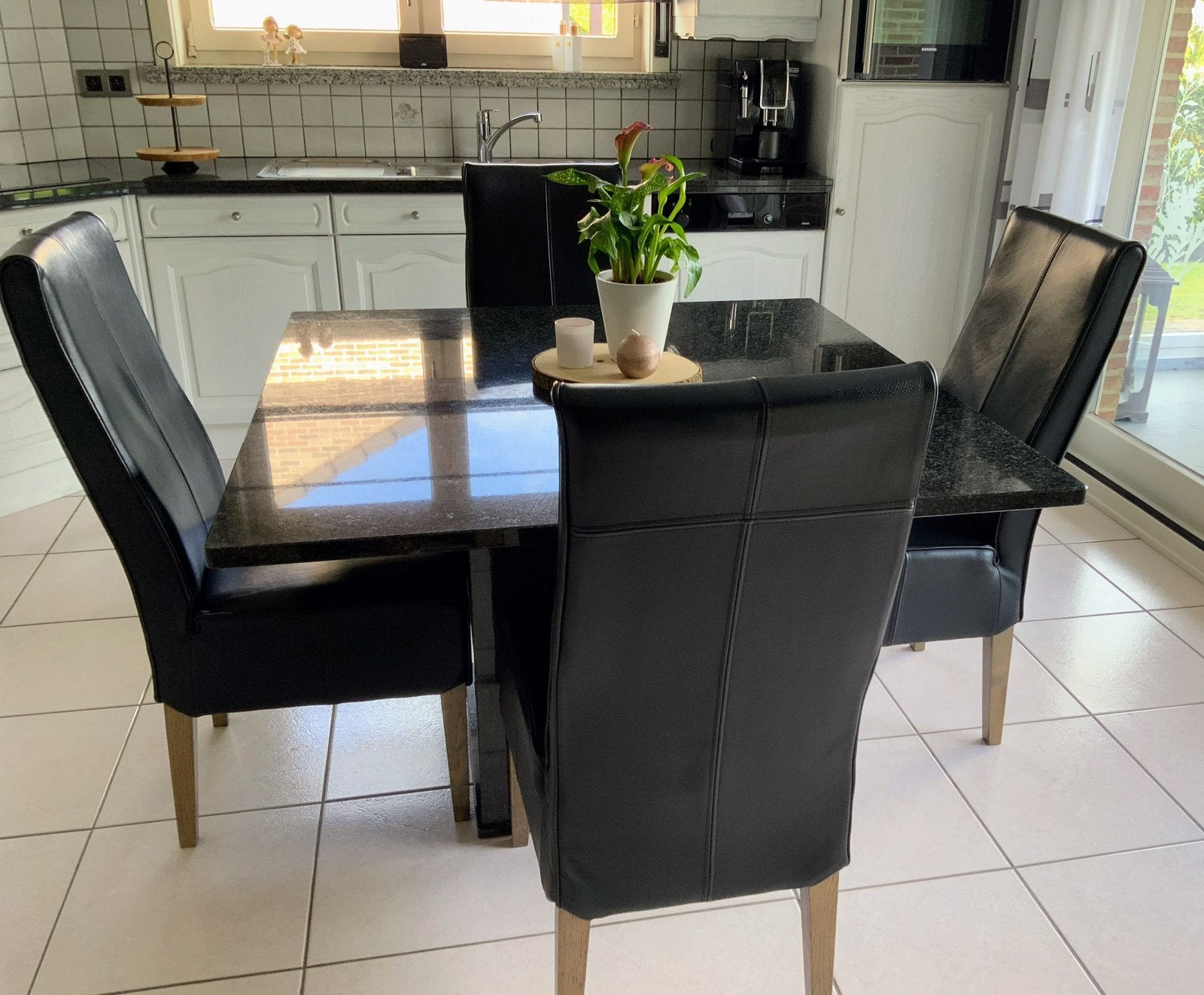 Stoelen, Huis en Inrichting, Ophalen, Gebruikt, Zwart, Leer