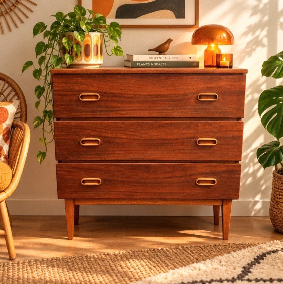 Commode vintage en noyer, Enlèvement