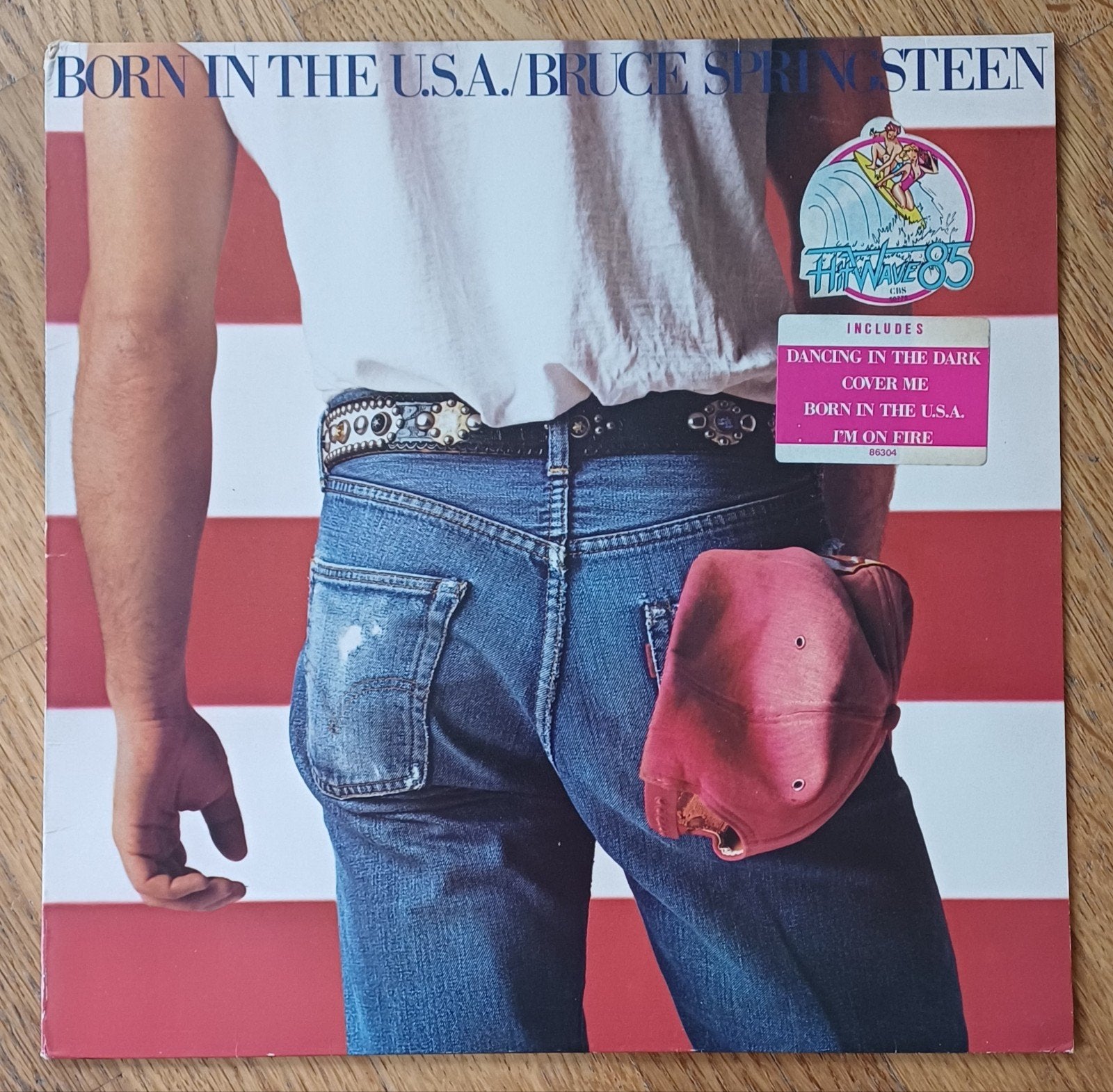 Vinyle Bruce  Springsteen Born in the USA. Stickers ed 1984, Ophalen