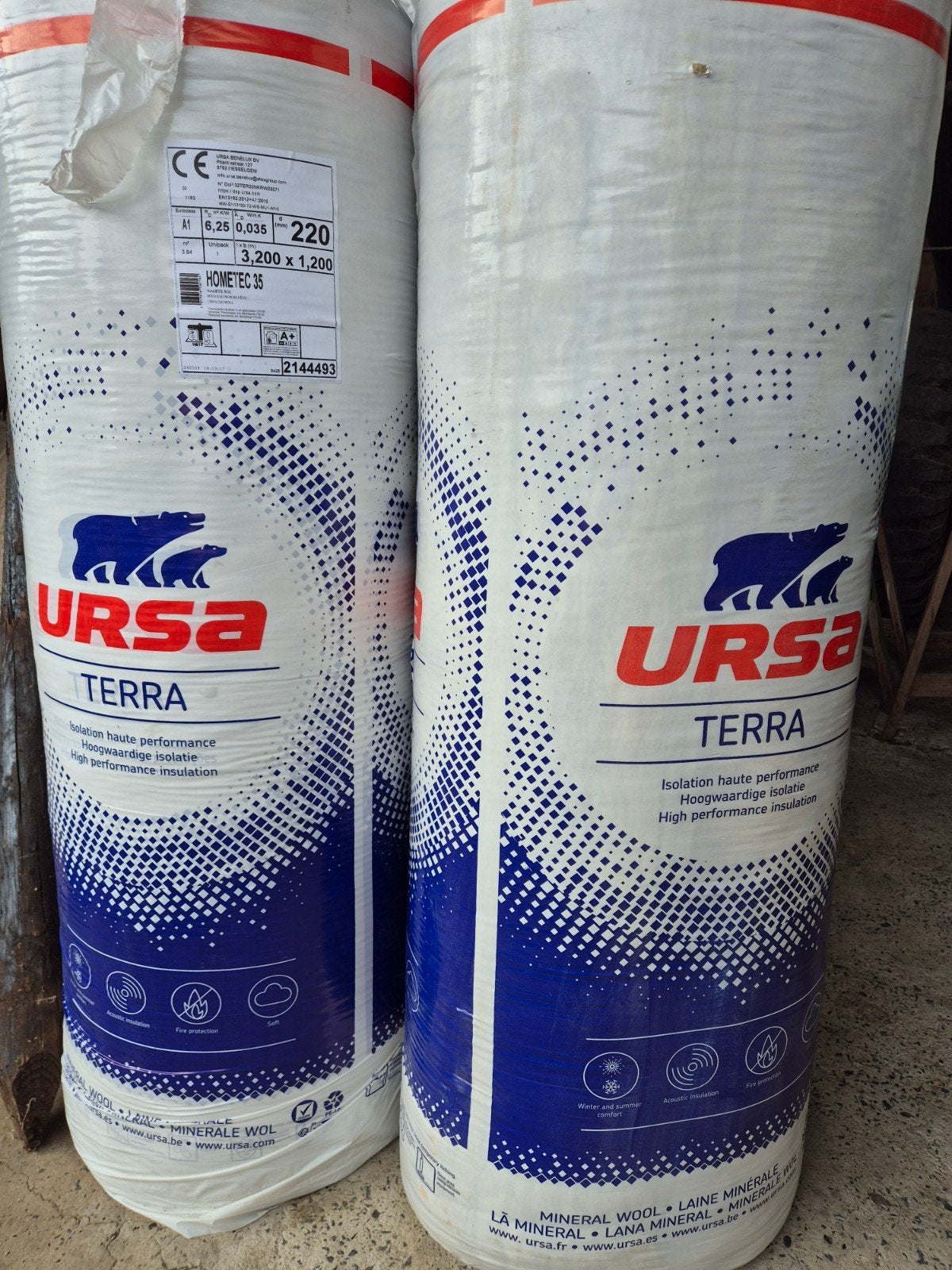 Ursa hometec 35, 10 tot 15 m², 12 cm of meer, Nieuw, Glaswol
