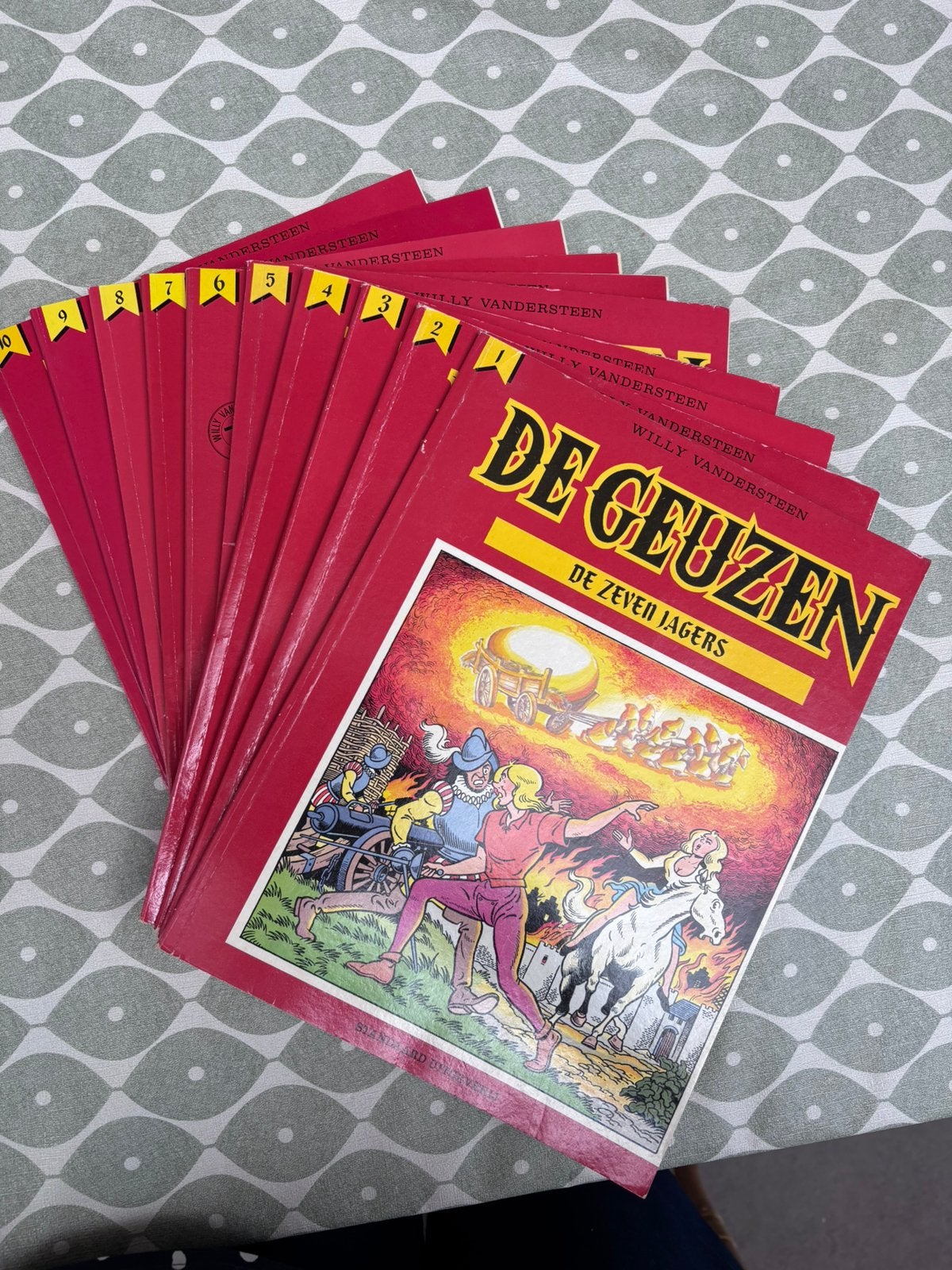 De Geuzen 1-10 complete serie Willy Vandersteen, Livres, BD, Série complète ou Série, Enlèvement, Utilisé