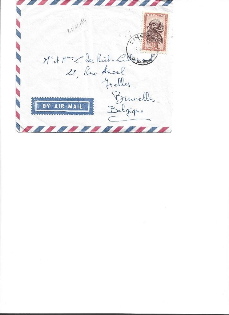brief Belgisch Congo zegelnr 293, Postzegels en Munten, Ophalen of Verzenden, Brief