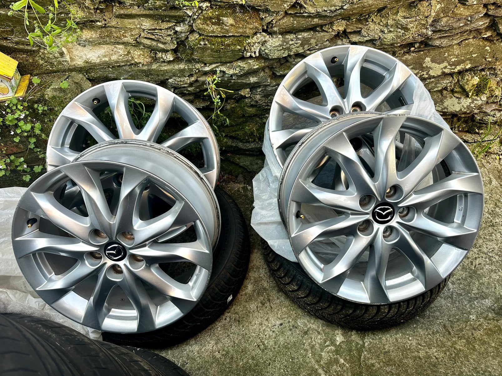 4 jantes 5x114.3 18’ Mazda hyundai kia, Autos : Pièces & Accessoires, Pneus et Jantes, 4 Saisons, Véhicule de tourisme, Autre