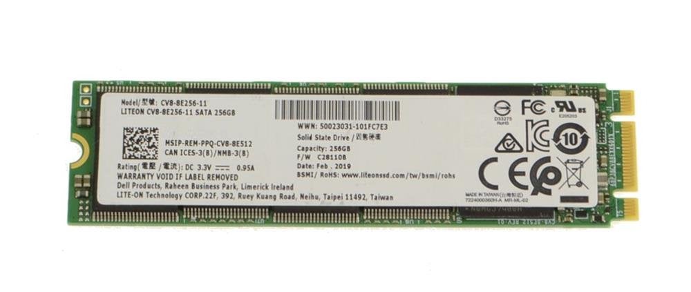 LITEON CV8-8E256-11 256GB M.2 SATA SSD 2280 Dell 0WJT50, Informatique & Logiciels, Disques durs