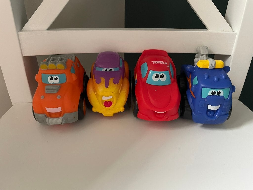 4 Tonka autootjes van Hasbro 2005-2008, Kinderen en Baby's, Speelgoed |Speelgoedvoertuigen, Ophalen of Verzenden, Zo goed als nieuw