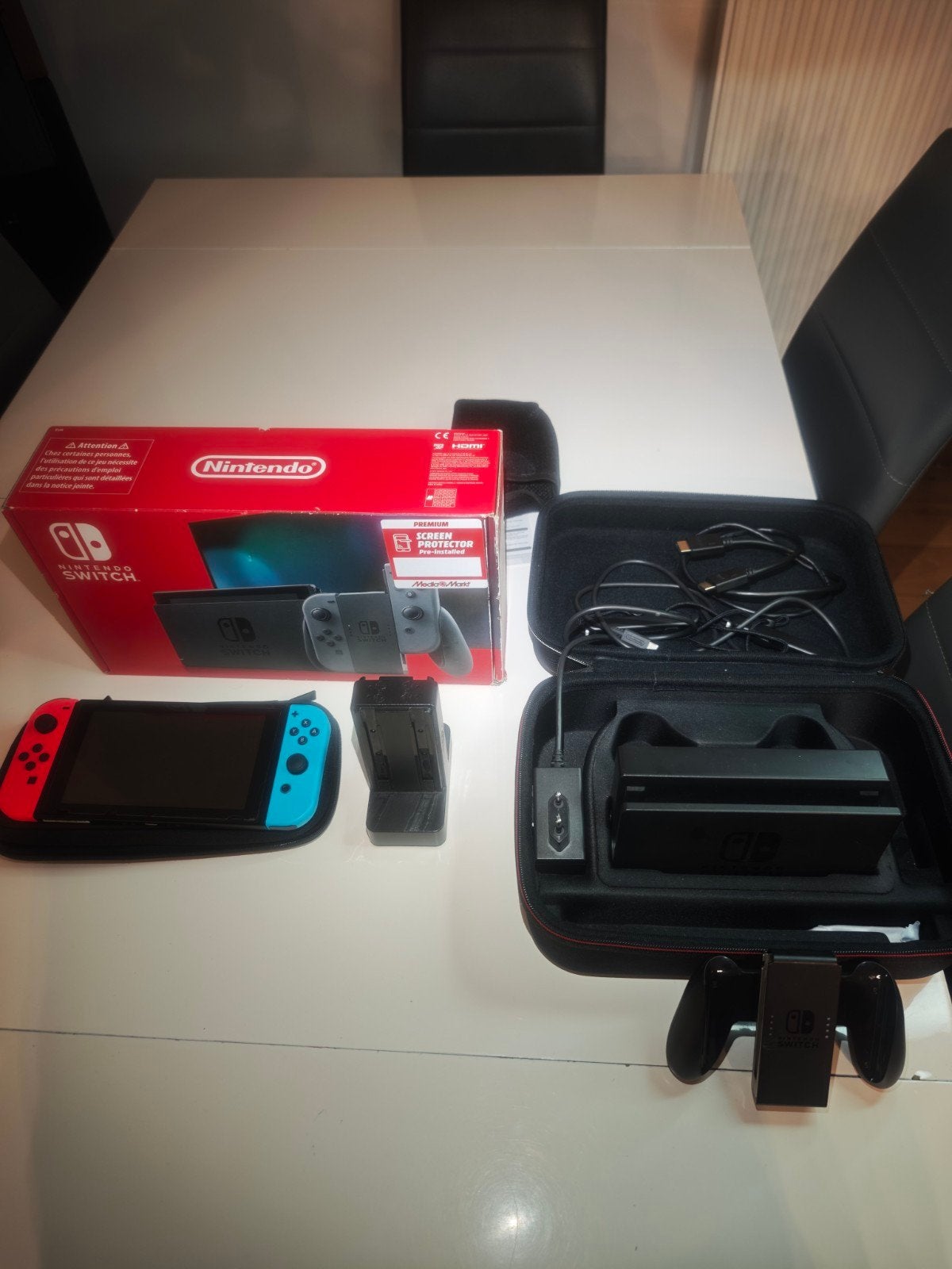 Nintendo Switch Full Pack, Consoles de jeu & Jeux vidéo, Enlèvement ou Envoi, Comme neuf, Avec 3 manettes ou plus, Switch Original