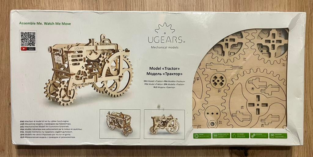 Houte mechanische tractor Ugears, Ophalen, Nieuw