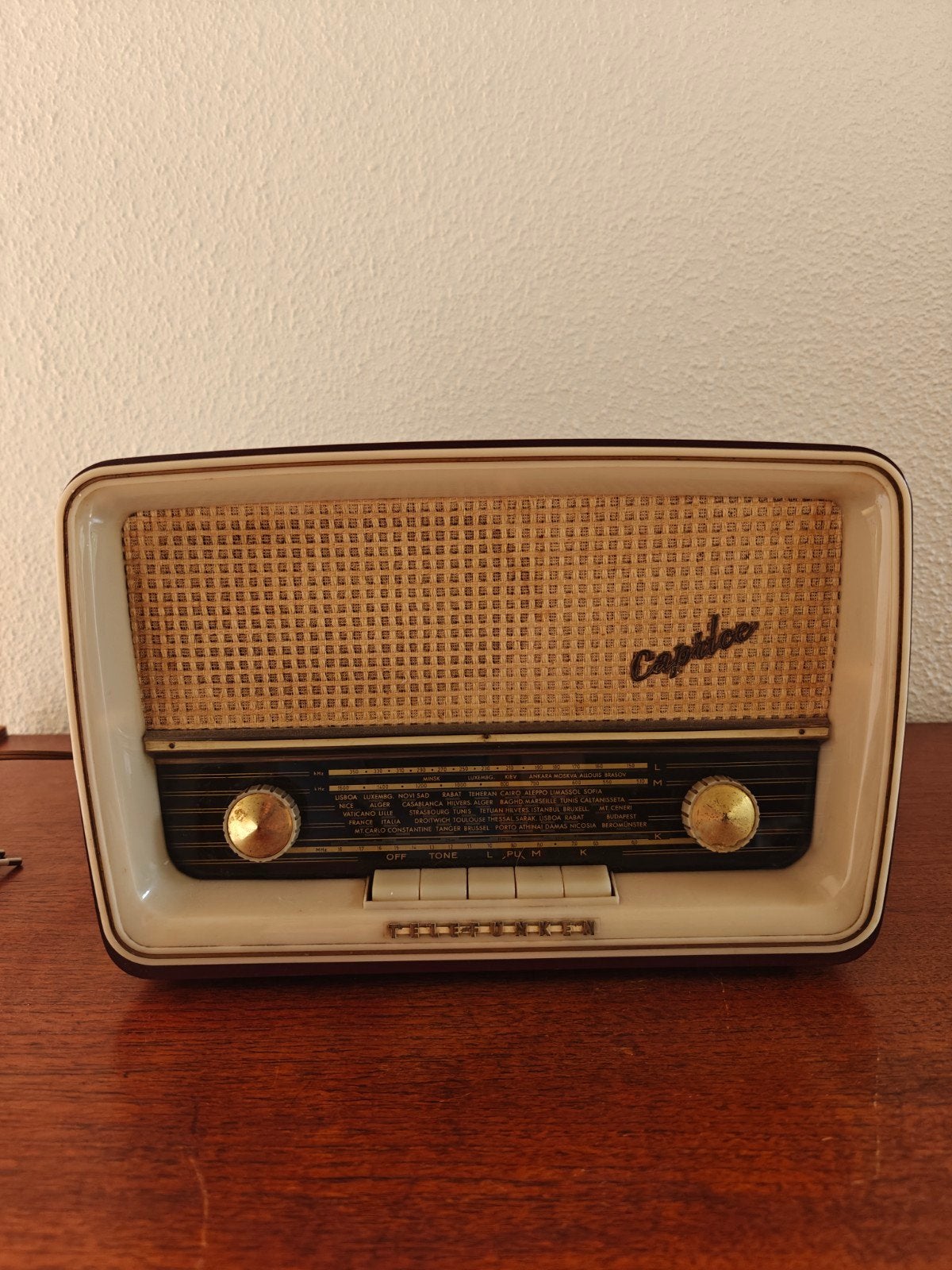 Telefunken Caprice buizenradio vintage, Enlèvement