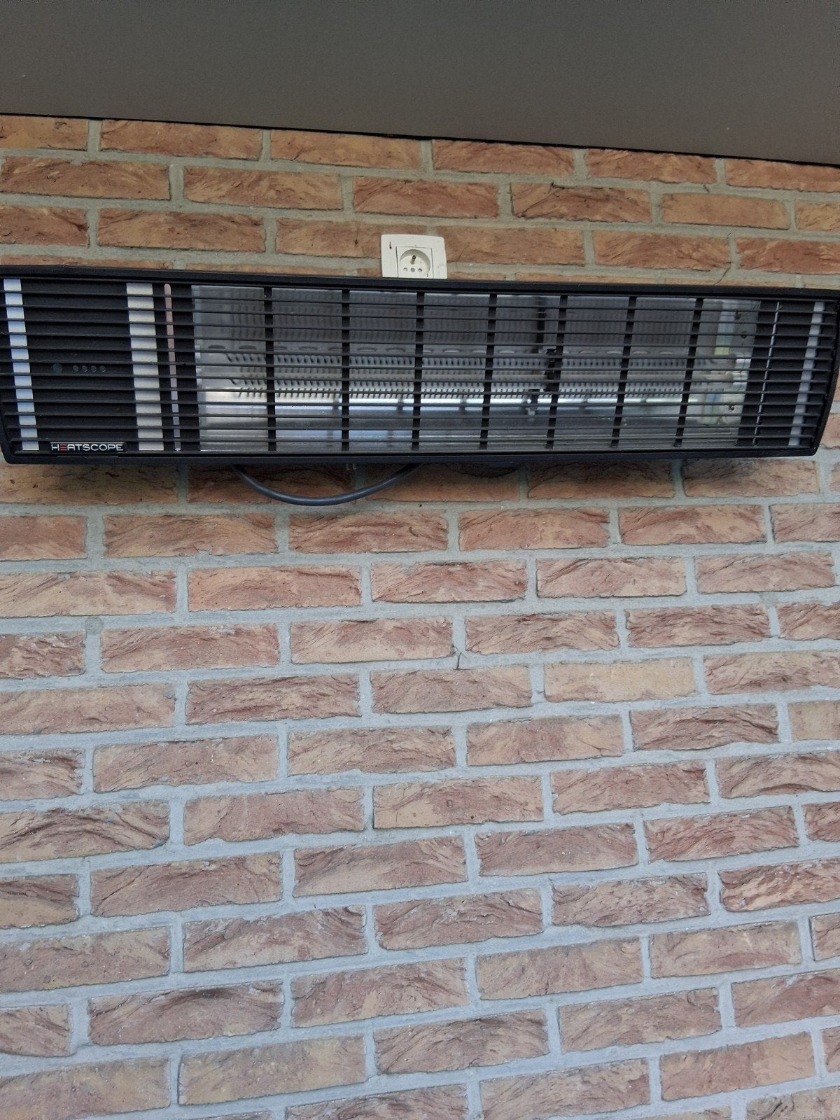 Electrische terrasverwarming met afstandbediening, Tuin en Terras, Ophalen, Wand