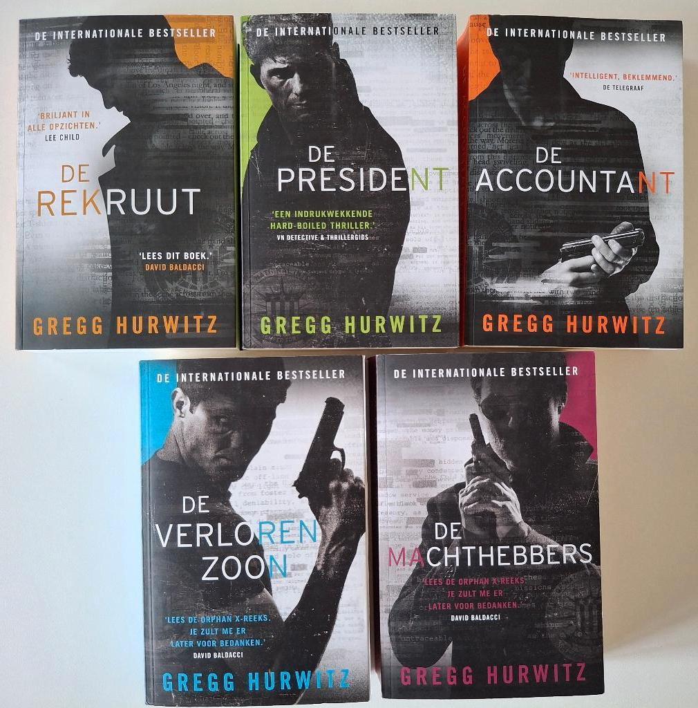 5 boeken Gregg Hurwitz (Orphan X-Thrillers), Boeken, Ophalen of Verzenden, Zo goed als nieuw