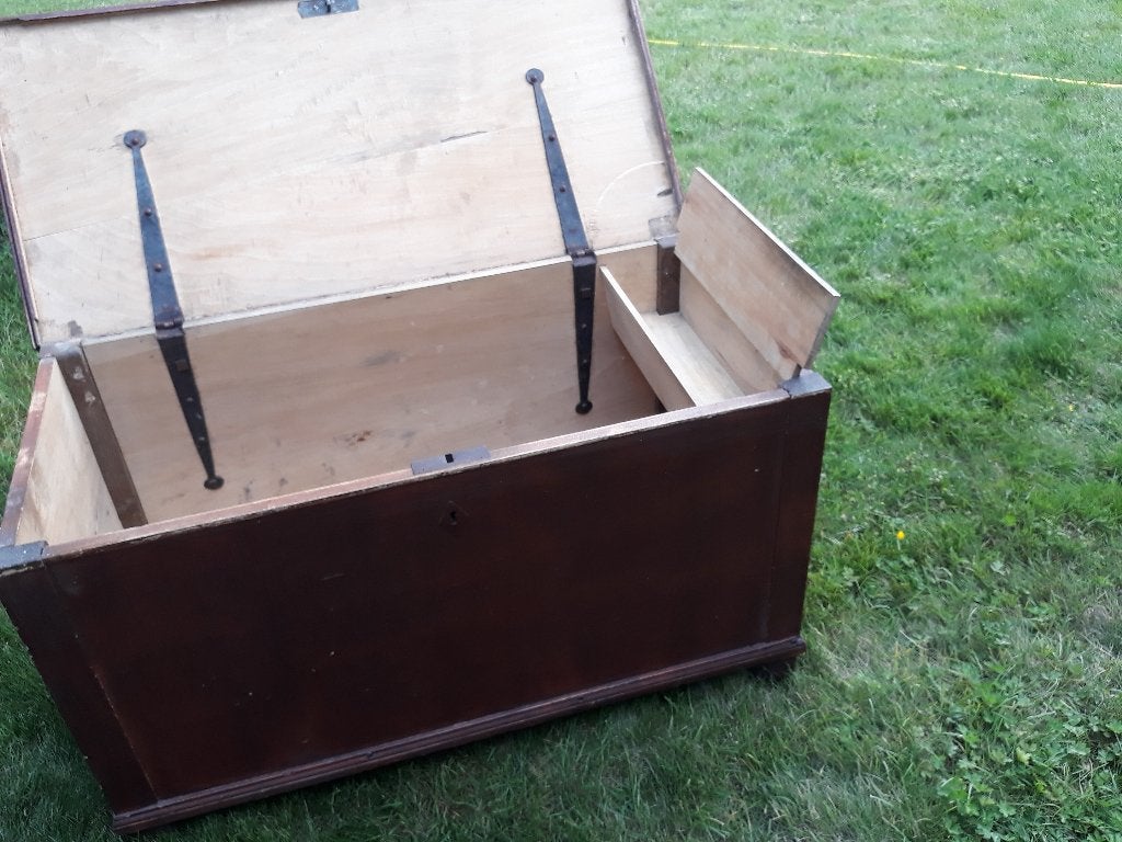Grote opbergkoffer met klein binnenbakje, Ophalen, Gebruikt, 100 tot 150 cm, 50 tot 75 cm