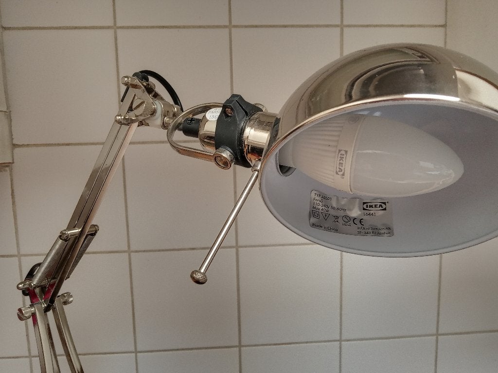 Toffe IKEA buro lamp. Type. A0501. Bureaulamp. ZGAN., Bureaulamp, Minimalistisch, Ophalen of Verzenden, Zo goed als nieuw
