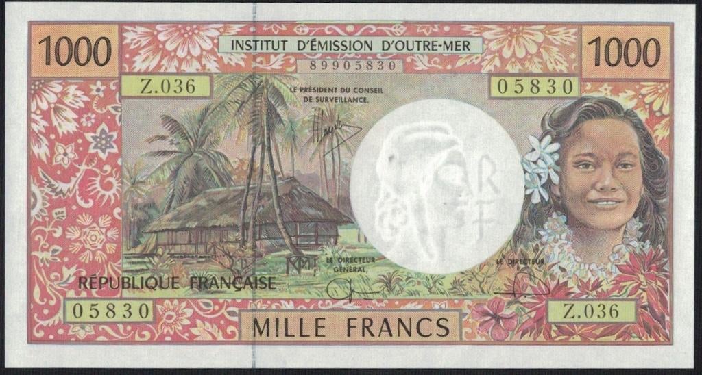 French Pacific territories – 1000 francs ND 2008, Timbres & Monnaies, Billets de banque | Afrique, Enlèvement ou Envoi, Autres pays