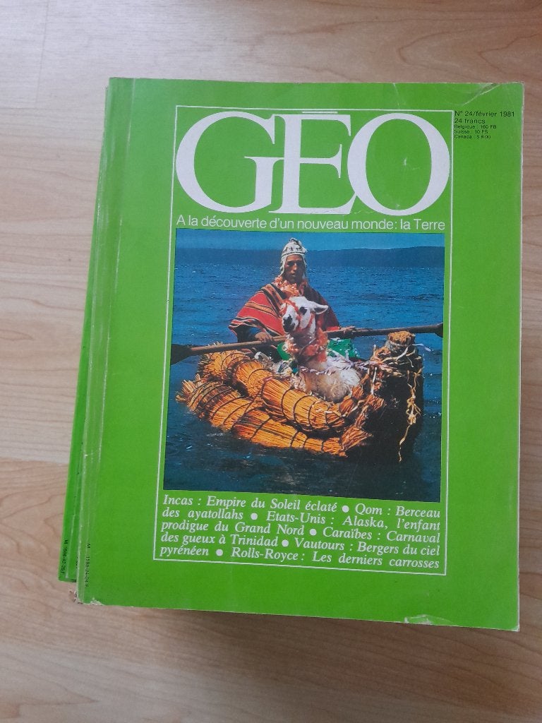 Lot de 30 magazines Geo des années 80, Enlèvement, Utilisé, Autres types