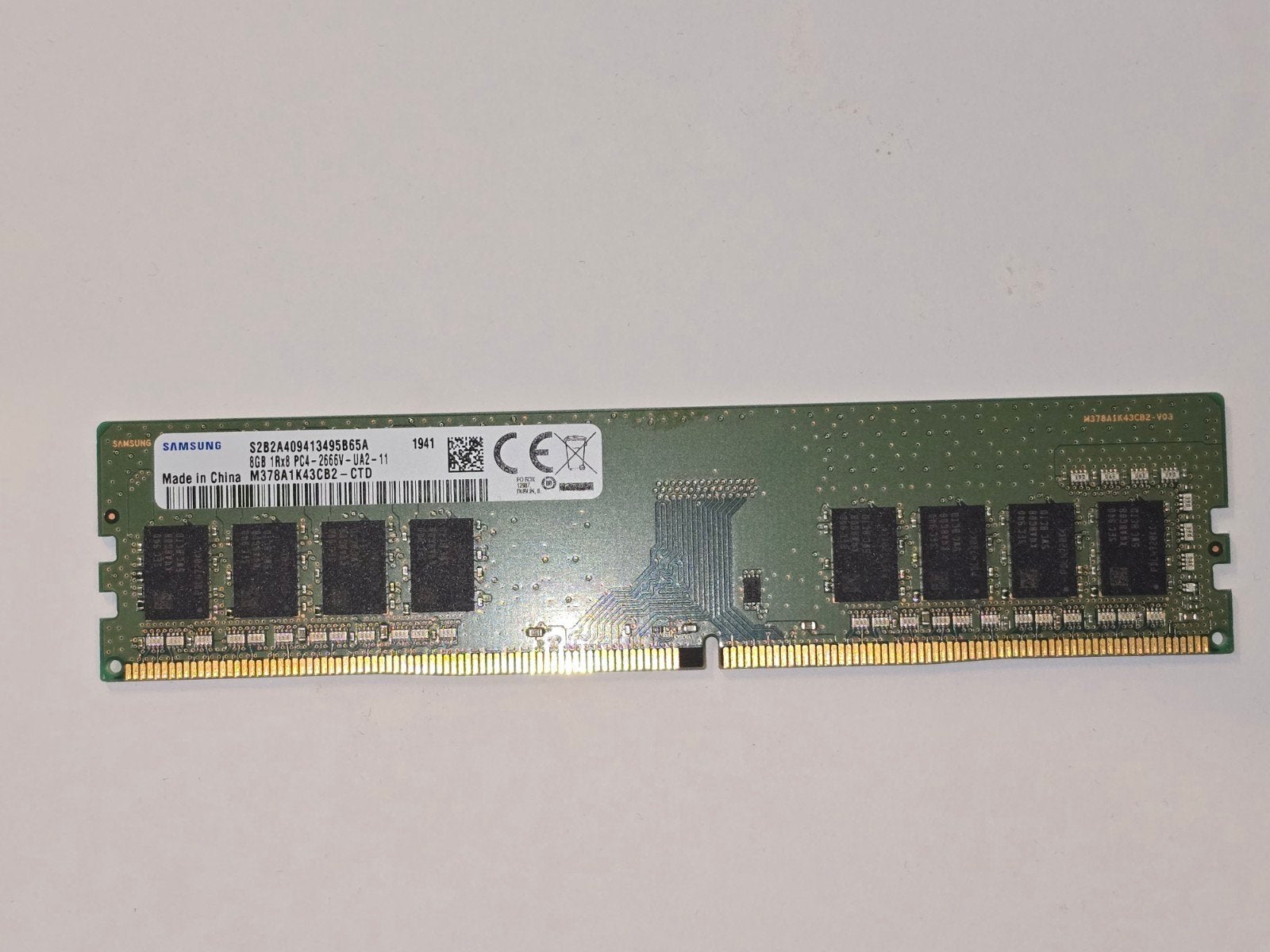 8 Go de RAM DDR4 2666 - UA2 -11 - PC de bureau, Enlèvement ou Envoi, DDR4, 8 GB, Utilisé