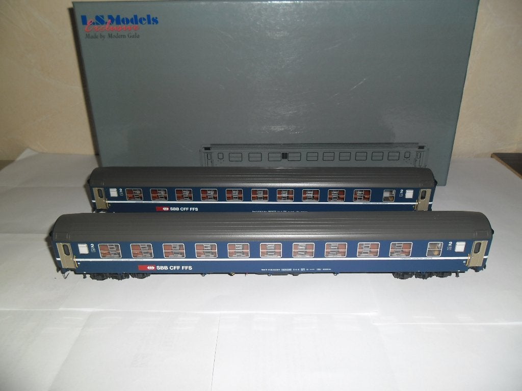 LS MODELS 47224 1-2 VOITURES SBB UIC X BCM, Hobby & Loisirs créatifs, Autres marques, Enlèvement ou Envoi, Comme neuf, Autres types