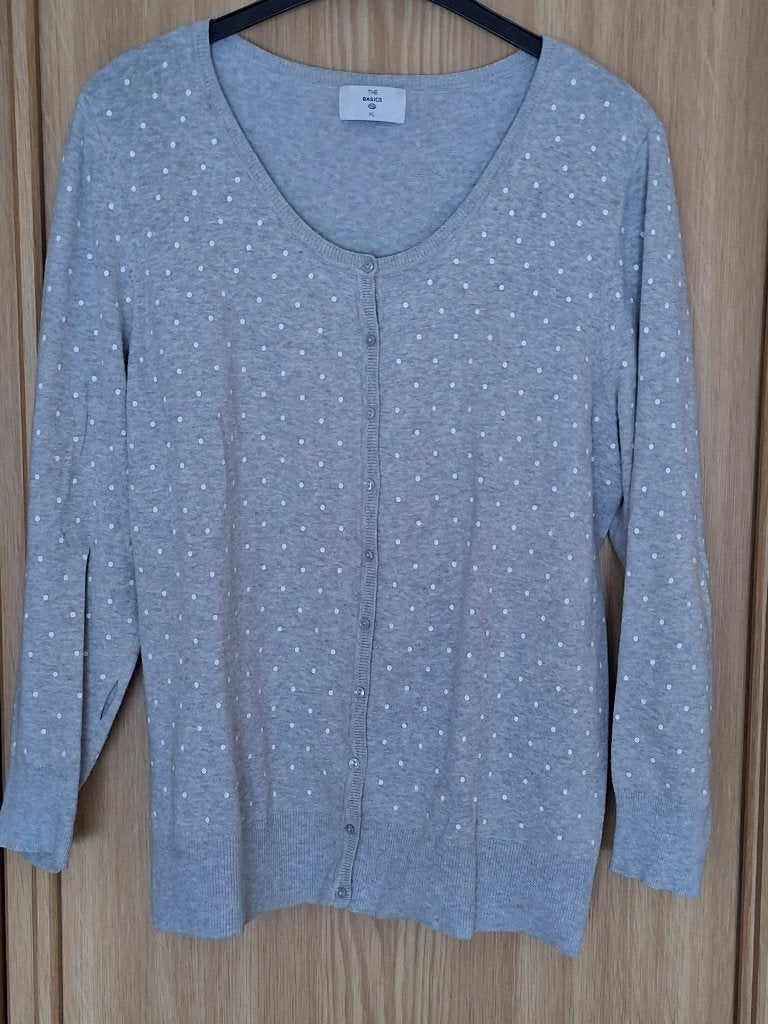 Lichtgrijze cardigan C&A Maat XL, Verzenden, Maat 46/48 (XL) of groter, Zo goed als nieuw, Grijs